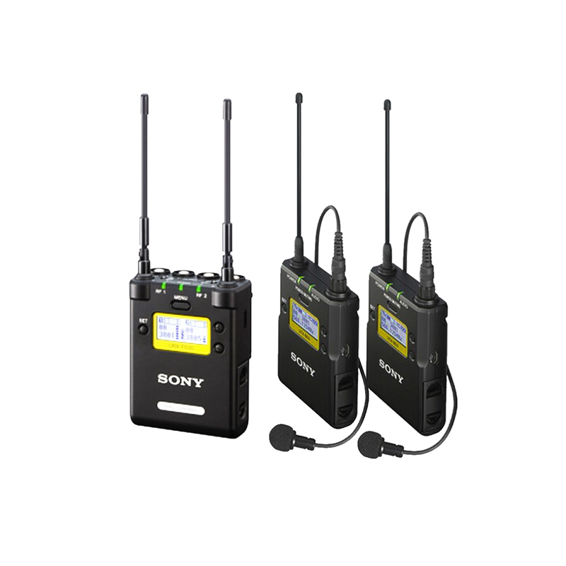 索尼小蜜蜂无线麦克风一拖二套装领夹式话筒p03d2个发射器