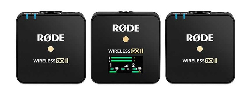 RODE 罗德一拖二wireless go II无线领夹降噪麦克风